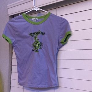 Rue21 women’s medium purple and green dragon shirt
